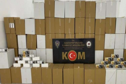 Gaziantep’te 5 milyon 460 bin boş makaron ele geçirildi