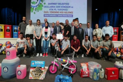 Şahinbey’in çevreci okullarına ödül yağdı