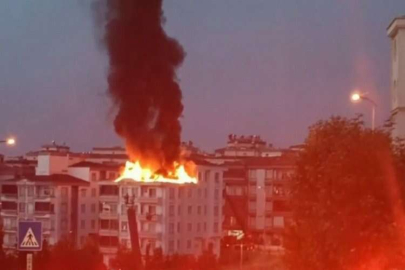 Gaziantep’te çatı yangını korkuttu