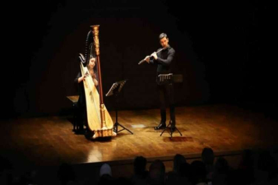 Dünyaca ünlü Türk arpist ve flüt sanatçısından unutulmaz konser