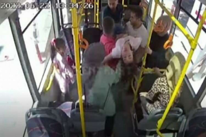 Otobüs şoförü baygınlık geçiren kız çocuğunu hastaneye yetiştirdi