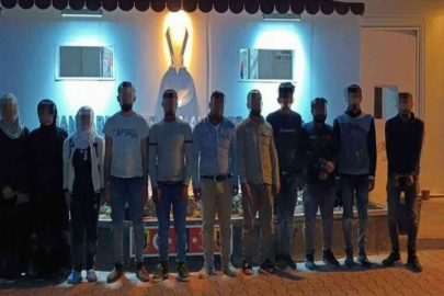 Gaziantep’te 10 düzensiz göçmen yakalandı