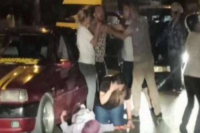 Hamile kadın bayıldı, sürücüler kavgaya devam etti