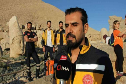 Nemrut Dağı zirvesinde acil sağlık hizmeti