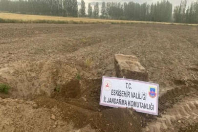 Tarlasını süren çiftçi Roma dönemine ait taş eser buldu