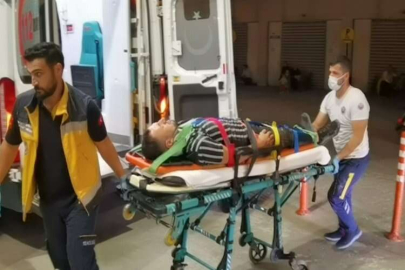 Anahtarı evde unuttu, apartmana tırmanırken düşerek yaralandı
