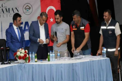 Samsat deprem konutları için kura çekimi yapıldı