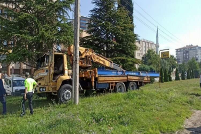Freni boşalan vinç dehşet saçtı: 1 ölü, 1 yaralı