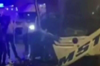 Yolcu otobüsü tıra arkadan çarptı: 1 ölü, 11 yaralı