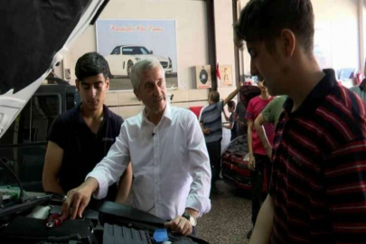 Tahmazoğlu mesleki eğitim öğrencileriyle bir araya geldi