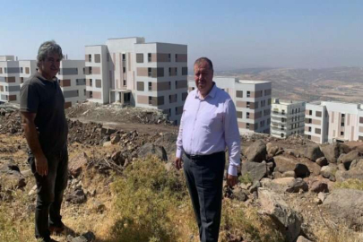 Ramazan, yapımı devam eden TOKİ konutlarını inceledi