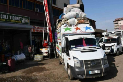 Deprem sonrası nakliyecilerde yoğunluk yaşanıyor