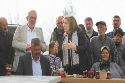 Şahin, Nurdağı kırsalındaki depremzedelerle bir araya geldi