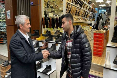 Tahmazoğlu, esnafla bir araya geldi