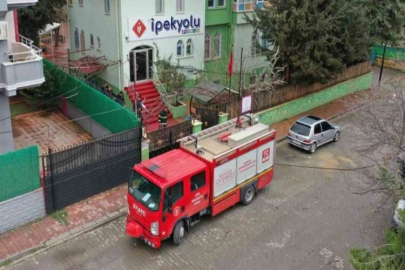 Büyükşehir, su baskınına anında müdahale etti