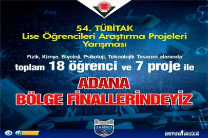 SANKO OKULLARI TÜBİTAK BÖLGE FİNALLERİNDE