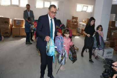 Rize’den okul çantaları Gaziantep’e doğru yola çıktı