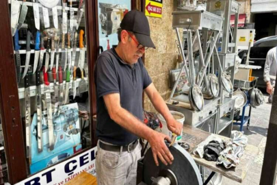 Bayram öncesi bıçak bileme mesaisi sürüyor