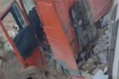 Gaziantep’te tır devrildi: 1 yaralı