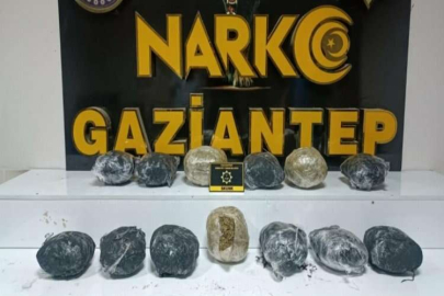 Gaziantep’te 8 kilo skunk ele geçirildi