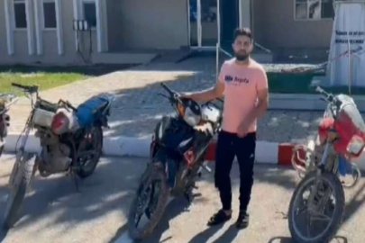 Vatandaştan, çalınan motosikletini bulan jandarmaya teşekkür