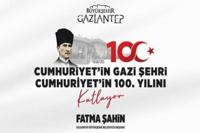 GAZİANTEP BÜYÜKŞEHİR BELEDİYESİ  29 EKİM CUMHURİYET BAYRAMI İLANI
