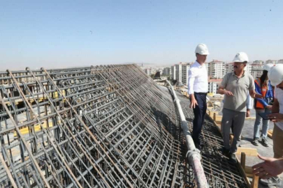 Şahinbey Millet Kütüphanesi’nin inşaatı sürüyor