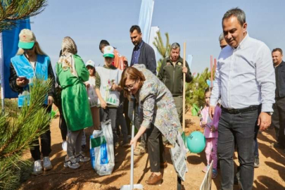 Gaziantep’te yanan ormanlık alana 2 bin yeni fidan dikildi