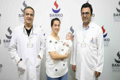 SANKO Üniversitesi Hastanesi’nde bebeğe kalp ameliyatı yapıldı