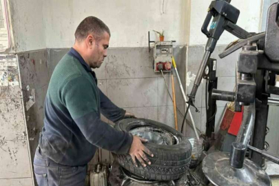 Kış lastiği mesaisi başladı