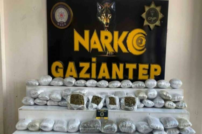 Gaziantep’te 41 kilo skunk ve metamfetamin ele geçirildi