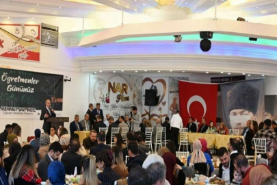 Oğuzeli’nde öğretmenler yemek programında bir araya geldi