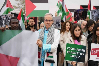 GİBTÜ’de, İsrail’in Gazze’ye saldırılarına sessiz protesto