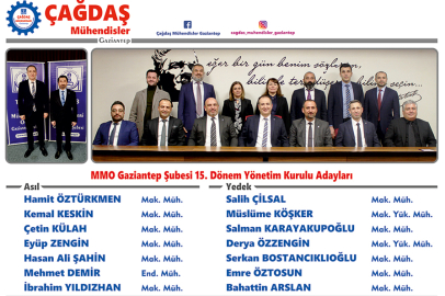 Çağdaş Mühendisler Grubu yeniden aday