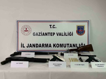 Gaziantep’te ruhsatız silah operasyonu: 8 gözaltı