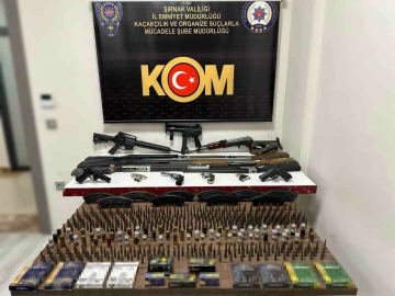 Şırnak’ta uzun namlulu silahlar ele geçirildi: 67 gözaltı