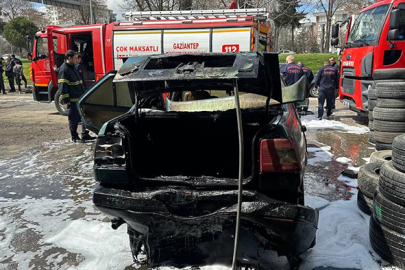 Otomobilin LPG tüpü bomba gibi patladı