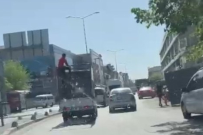 Gaziantep’te tehlikeli yolculuk