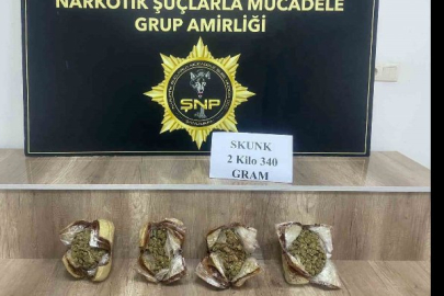 Yolcu otobüsünde uyuşturucu ele geçirildi