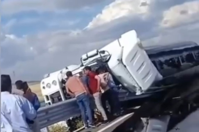 Petrol yüklü tanker devrildi: 1 ölü