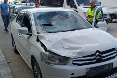 Otomobilin çarptığı yaya ağır yaralandı