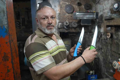 Gaziantep’te bıçak bileme ustalarından randevulu hizmet