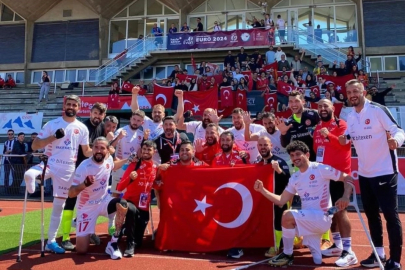 Şahinbeyli Ampute oyuncular, milli takımla Avrupa’ya damga vurdu