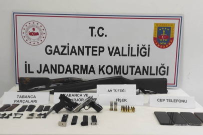 42 adet silah ele geçirildi: 21 gözaltı