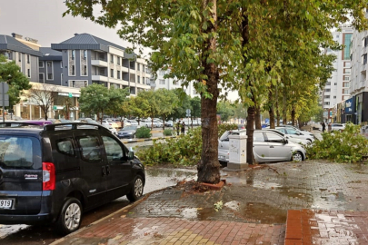 Kavurucu sıcakta Gaziantep yağmur ile serinledi