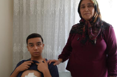 16 yaşındaki gence yorgun mermi isabet etti