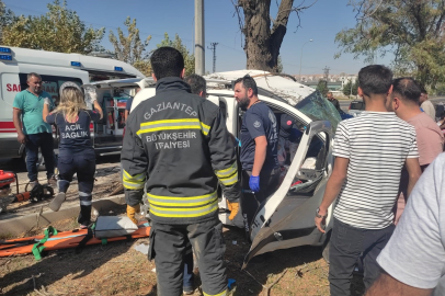 Ağaca çarparak durabildi