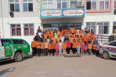 Jandarmadan öğrencilere güvenli okul eğitimi