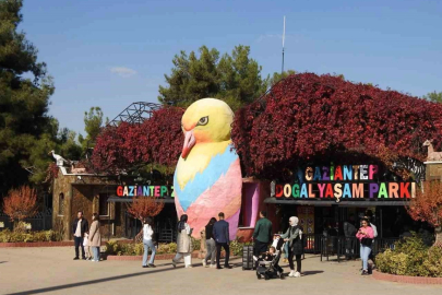 Gaziantep Doğal Yaşam Parkı’na ara tatilde ziyaretçi akını