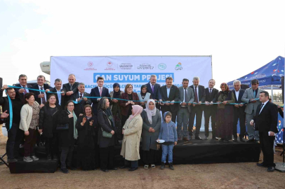 Gaziantep Cansuyum Projesi ile tarımsal araziler su ile buluşuyor